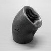 20A 45°エルボ 可鍛鋳鉄製管継手 (黒) 日本継手(旧:JFE継手) 82055971