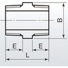 125A ニップル 可鍛鋳鉄製管継手 (黒) 日本継手(旧:JFE継手) 82267617
