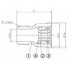 40A アダプターめすおすソケット 青銅製管端防食管継手 日本継手(旧:JFE継手) 82264921