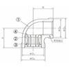 25A×20A 水栓エルボ 青銅製管端防食管継手 日本継手(旧:JFE継手) 82273181