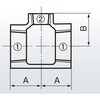 40A×10A 径違いチーズ 可鍛鋳鉄製管継手(黒) 日本継手(旧:JFE継手) 82265621