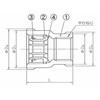 20A×15A 水栓ソケット 青銅製管端防食管継手 日本継手(旧:JFE継手) 82056935