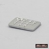 O93-SK-04 アルミ製 6速 TYPE2 シフトパターンプレート スラッシュカット シルバー MAD MAX(マッドマックス) 82069605