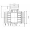 100A×65A 径違いチーズ 管端防食管継手 埋設用 日本継手(旧:JFE継手) 82271257