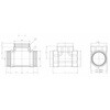 チーズ 消火配管用ねじ込み式外面防食継手(K-PLV継手) 日本継手(旧:JFE継手)