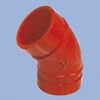 45°エルボ ハウジング形管継手(ベストジョイント) グルーブ形 No.7111 一次防錆塗装品 日本継手(旧:JFE継手)