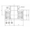 20A 水栓チーズ 青銅製管端防食管継手 日本継手(旧:JFE継手) 82266059