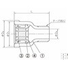 20A×15A アダプターめすおすソケット 青銅製管端防食管継手 日本継手(旧:JFE継手) 82266795