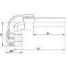 30A×25A トランジション継手 メカエルボ 日本継手(旧:JFE継手) 82267845