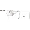 25A トランジション継手 メカストレート 日本継手(旧:JFE継手) 82271720