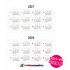 NS752 【名入れ】ベストスケジュール 中綴じカレンダー(六曜なし) レスタス 82301007