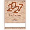 SG251 【名入れ】厚口文字月表 晴雨表入り・年間予定表付 レスタス 82301278
