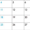 SG929 【名入れ】6Weeks Calendar(ブルー) レスタス 82301856