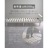 MBF-SH(DBR)R ベッド シングル 2口コンセント付き 耐荷重200kg ギシギシいわない 頑丈 すのこベッド YAMAZEN(山善) 82334178