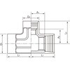 40A×32A PLSアイボリー継手 径違いチー 硬質塩ビ樹脂被覆品 日本継手(旧:JFE継手) 82355939