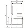15A PLSアイボリー継手 プラグ 外面ポリエチレン樹脂被覆品 日本継手(旧:JFE継手) 82356910