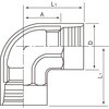 20A PLSアイボリー継手 エルボ 外面ポリエチレン樹脂被覆品 日本継手(旧:JFE継手) 82357637