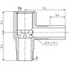 32A×25A PLSM継手 防食メカニカル継手 バルブチー 日本継手(旧:JFE継手) 82357147
