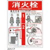 NSY-4A 屋内消火栓操作方法標識 東洋防災 82373010