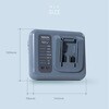 YKSB-GD45+YBD-5A ELEIN 工場扇 45cm羽根 スタンド式 業務用 dcモーター 2WAY電源(AC/バッテリー) コードレス 無段階風量 左右首振り IP54 防水/防塵 YAMAZEN(山善) 82490165