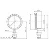 HPG26LAVMI03280 高純度ガス用圧力計 Φ63 BAグレード 立形 VCRオス(9/16-18UNF) PressVac(プレスバック) 82384420