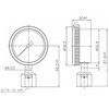 HPG15LAVFI03180 高純度ガス用圧力計 Φ50 EPグレード 立形 VCRメス(9/16-18UNF) PressVac(プレスバック) 82384499