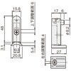 DW-360-H 302843 下部調整戸車用跳ね上がり抑制パーツ アトムリビンテック 82412219