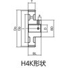FBNM4B80D40 軸穴完成品平歯車 B形 モジュール4 KANA(片山チエン) 82434671