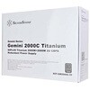 SST-GM2000C-TF SilverStone Gemini 2000C Titanium 80PLUS Titanium 認証 2000W+2000W 2U CRPS 冗長電源 SILVER STONE(シルバーストーン) 82472961