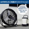 M-25TAG ミストタンクキット 工場扇用 25L ミストファン ノズル噴霧式 マグネット式 ナカトミ 82490305