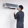 SA-N08W 壁掛用エアコン洗浄カバー ワイドタイプ 一般壁掛用 オープンカバー 排水ホース一体型 エアコンカバーサービス 82490558