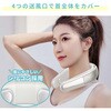 SWI-PNFAN01-WH ペルチェネックファン 首掛け扇風機 羽根なし 冷却プレート 液晶ディスプレイ 4000mAh 三和一商事 82491091