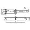 KANA3075S-T Sローラ用コンベアチェーン(定尺) KANA 82508785