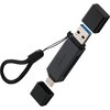 MR3C-D21BK SDカードリーダー USB3.2(Gen1) SD / microSD Express対応 USB-C & USB-A 2-in-1 高速転送 アルミ筐体 エレコム 82510971