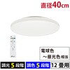 LE-YH38T12Y-W40 LEDシーリングライト 12畳用 調光調色 リモコン付 オーム電機 82512258