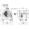 BJES-626-E3 産業用送風機 BJES-626-E3 省エネモデル、オートスイングルーバー付、低騒音形 鎌倉製作所 82513396