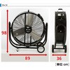 BF-75V×2 工場扇 産業用送風機 75cm羽根 ビッグファン (床置風洞扇) キャスター付き ナカトミ 82515539