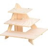 ミニラック コーナースクエア スタンド(無塗装) ハヤノ産業