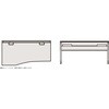 インクルード オペレーションデスク 配線口タイプ 左凸 連増型 W1400<配送時組立サービス付> イトーキ