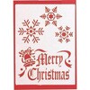 フロスターペーパー(2枚入) スノー/メリークリスマス 東京ローソク製造