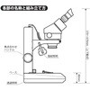 SMZDL-0790 実体顕微鏡 ズーム式LED照明 SK(新潟精機) 82601596