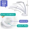 LEST24CWH 30LEDライト付きスタンドルーペ 30LEDライト付きスタンドルーペ THANKO(サンコー)[電子機器] 82606320