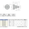 BRT4-27CR ローレットつまみBRT型 LAMP(スガツネ工業) 82621476