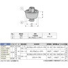 FF023 脚端(2ピースCタイプ)FF型 LAMP(スガツネ工業) 82610355