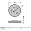TSGK-90PTE-12 Tango キャスター用 バンパープロテクターTSGK-90PTE型 LAMP(スガツネ工業) 82612157