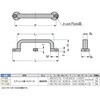 FT-80 ステンレス鋼製フィニッシュハンドルFT型 LAMP(スガツネ工業) 82612455