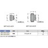 BRT-NC3-4CR 小型ローレットつまみBRT-NC型 LAMP(スガツネ工業) 82623951