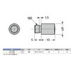 SS-108M 棚ダボSS-108型 LAMP(スガツネ工業) 82620110