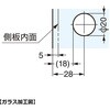 GH-456N-CR ガラス蝶番GH-456N型 LAMP(スガツネ工業) 82624608