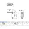 AP-FB20BZ ステンレス鋼製棚受AP-FB20型 LAMP(スガツネ工業) 82621650